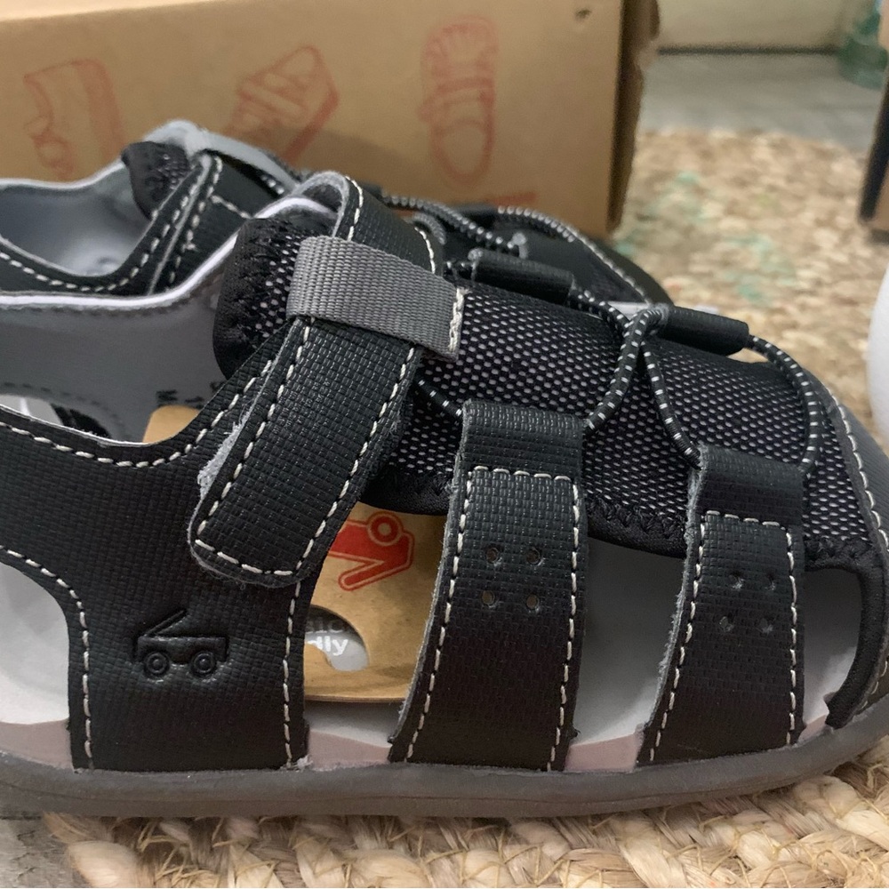 See Kai Run Kids Sandals - Gray and Black - Picture 4 of 5